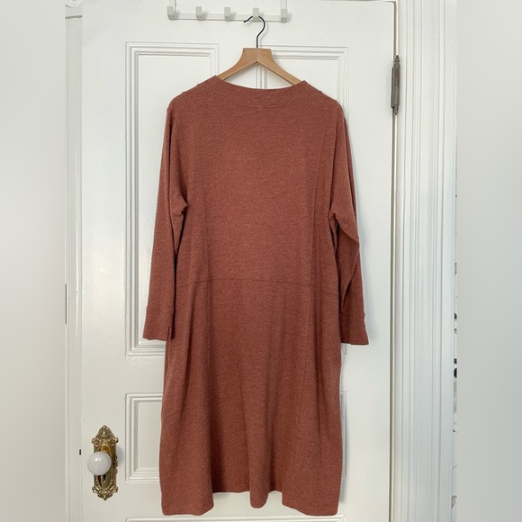 Poetry Cotton and Alpaca Jersey Dress - 18 - Copper - Picture 5 of 7